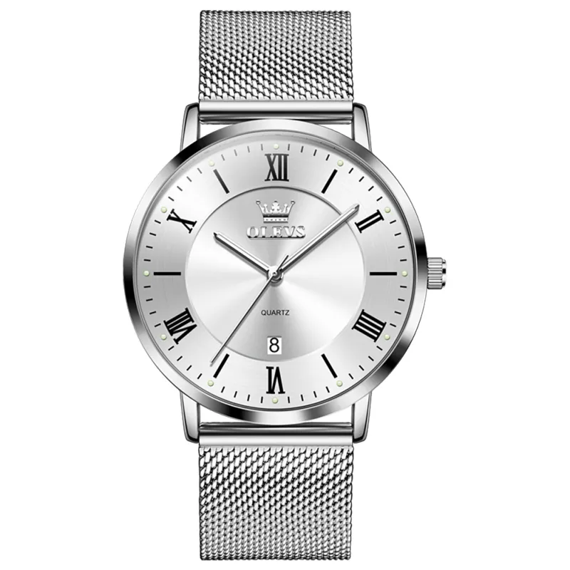 Reloj OLEVS OP-5623 Blanco Plateado
