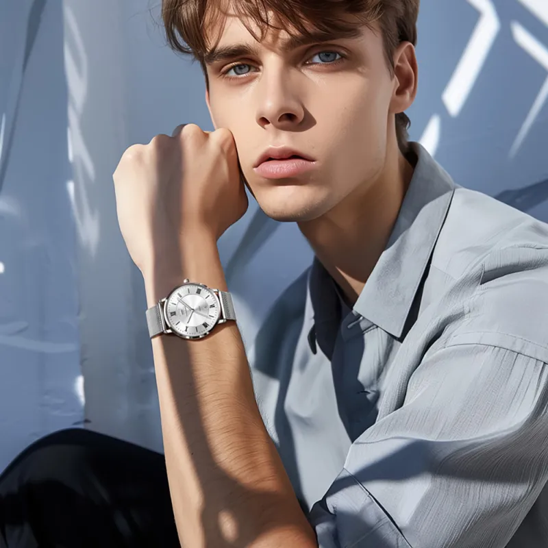 OLEVS OP-5623 Blanco Plateado