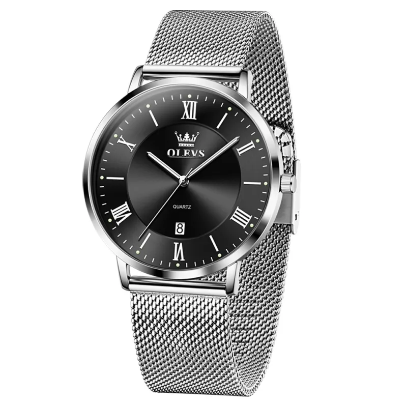 OLEVS OP-5623 Plata Negro