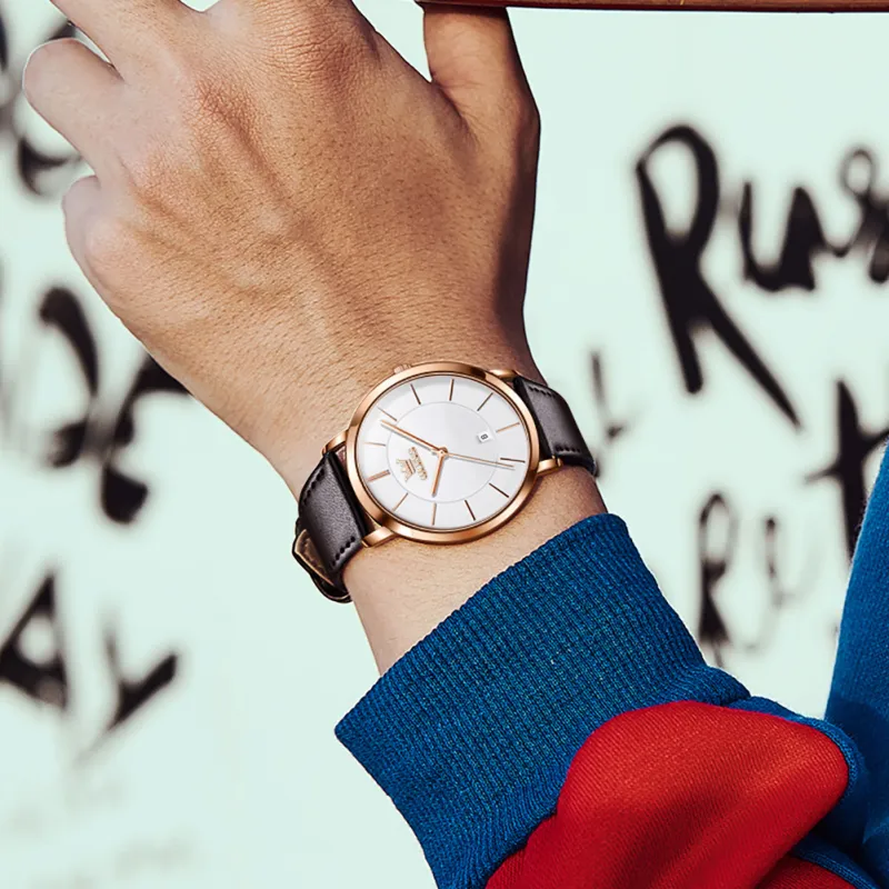 OLEVS OP-5869 Cafe Oro Rosa Blanco