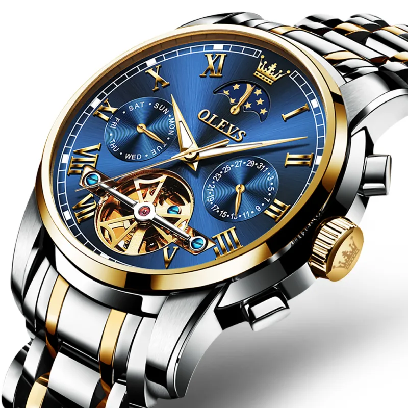 OLEVS OP-6617 Azul Dorado