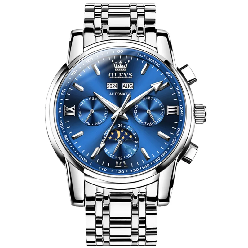 Reloj relacionado OLEVS OP-6633 Azul Plata