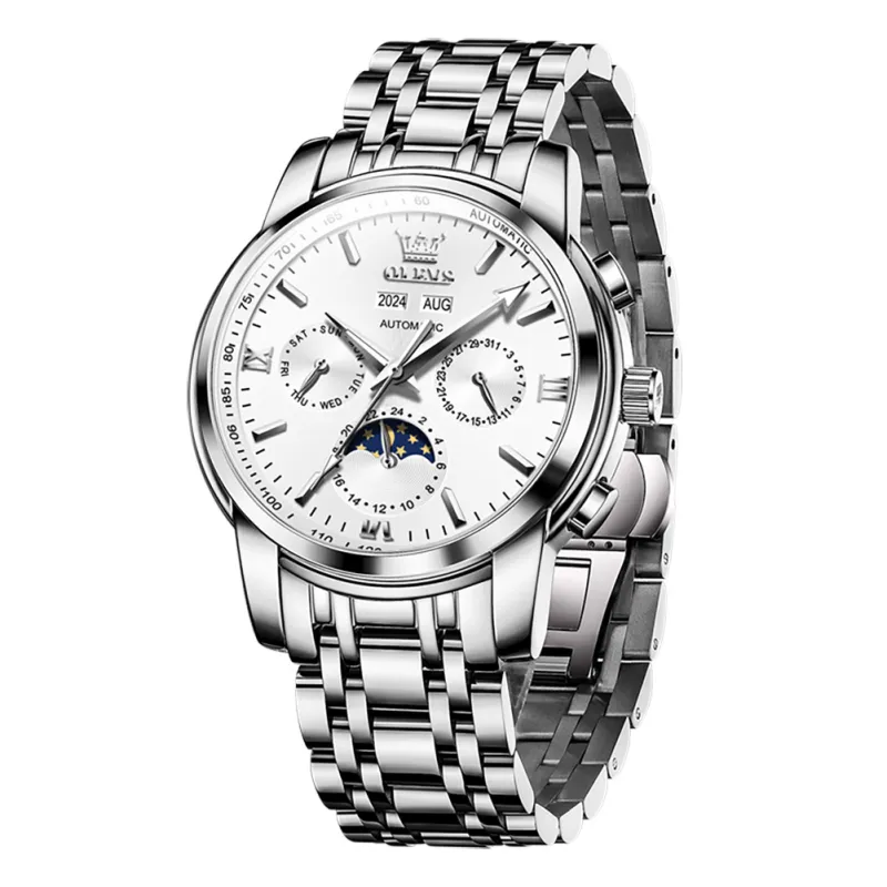 OLEVS OP-6633 Blanco Plata