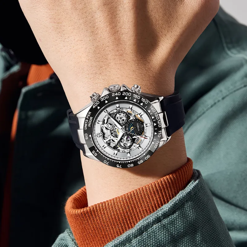 OLEVS OP-6713 Blanco Plateado