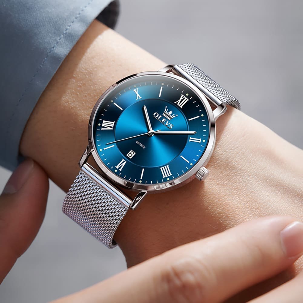 OLEVS OP-5623 Plata Azul