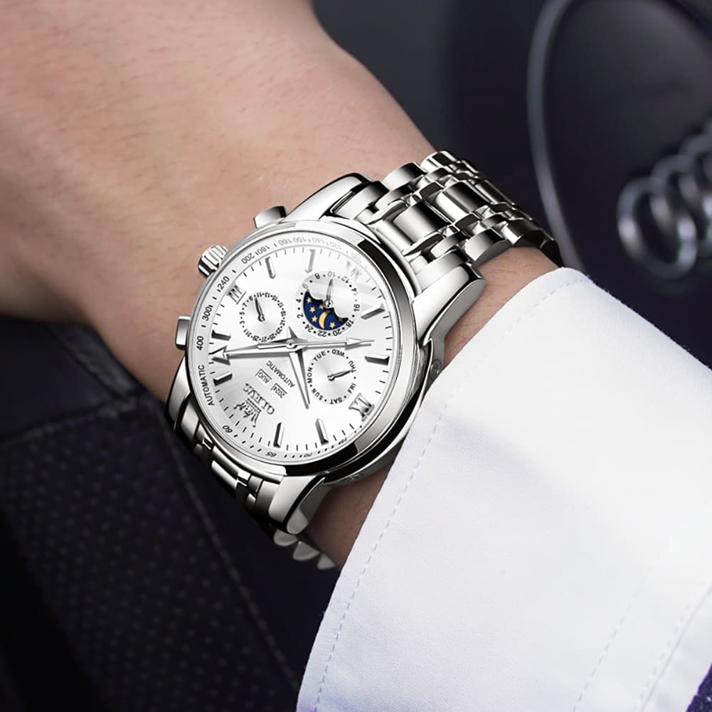 OLEVS OP-6633 Blanco Plata